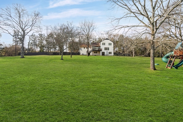 view of yard with playground community