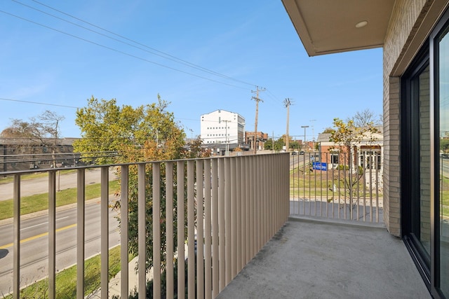 view of balcony