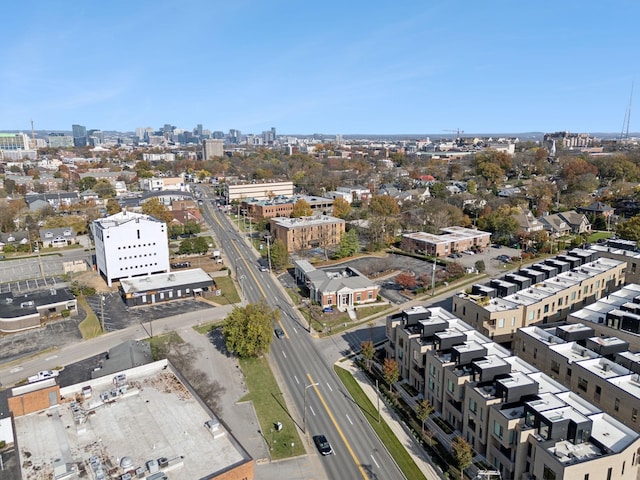 birds eye view of property featuring a view of city