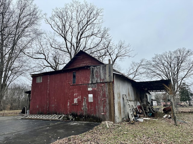 view of barn