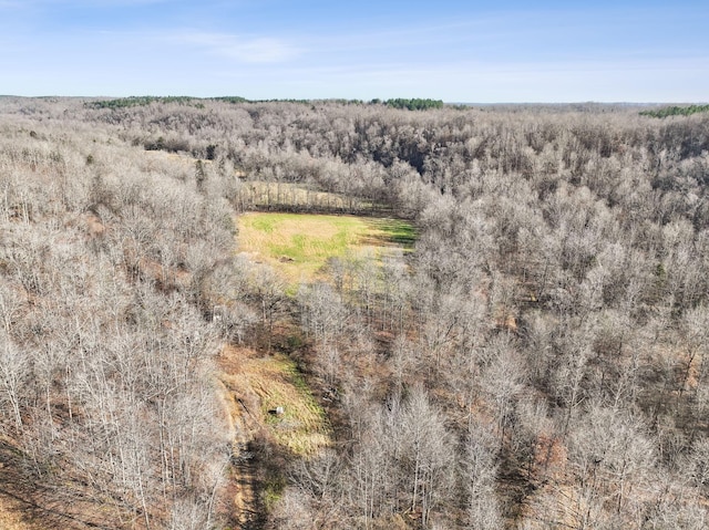 birds eye view of property with a rural view