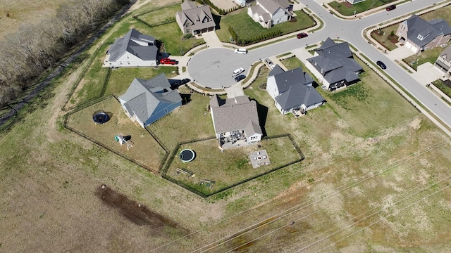 aerial perspective of suburban area