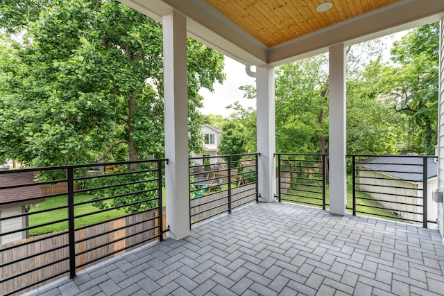 view of patio / terrace featuring covered porch