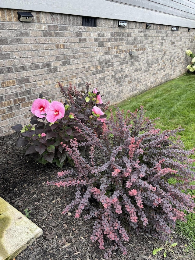 exterior details with brick siding