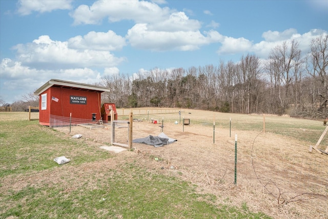 11216 Clay County Hwy, Moss, TN 38575 - view of yard featuring an outdoor structure and fence