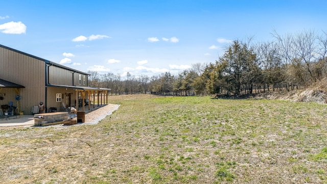 view of yard featuring a patio