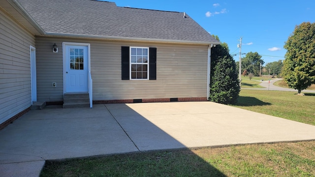 view of patio with entry steps