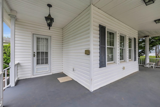 253 Main St, Ducktown, TN 37326 - view of exterior entry with a porch