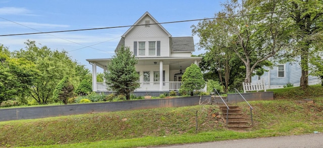 253 Main St, Ducktown, TN 37326 - view of front facade with a porch