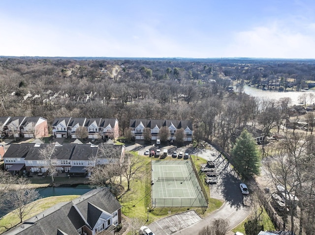 drone / aerial view featuring a residential view