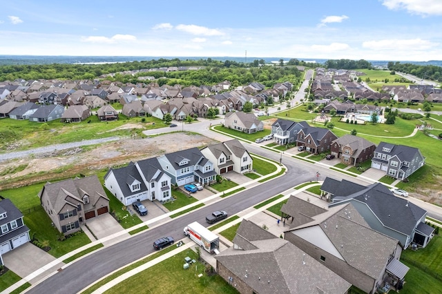 birds eye view of property featuring a residential view