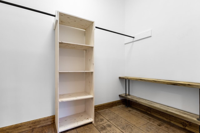 spacious closet featuring wood-type flooring