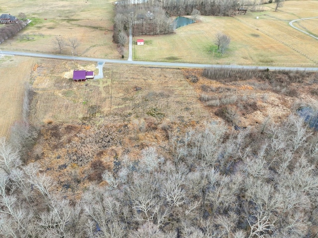 drone / aerial view featuring a rural view