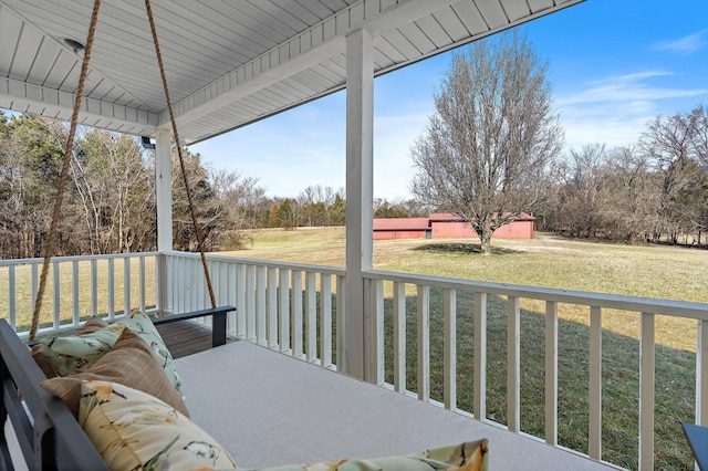 exterior space with a lawn