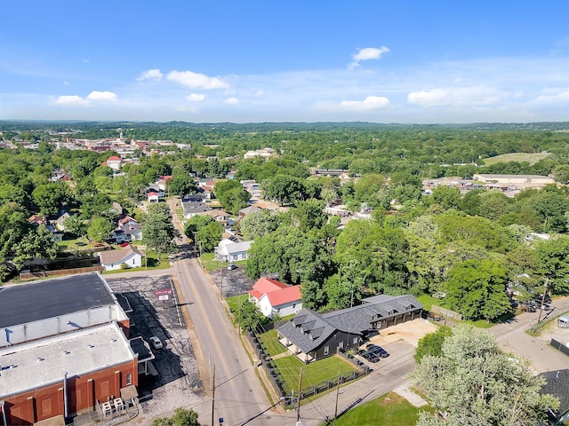 bird's eye view with a forest view