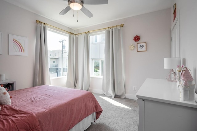 506B 36th Ave N, Nashville, TN 37209 - carpeted bedroom featuring baseboards and a ceiling fan