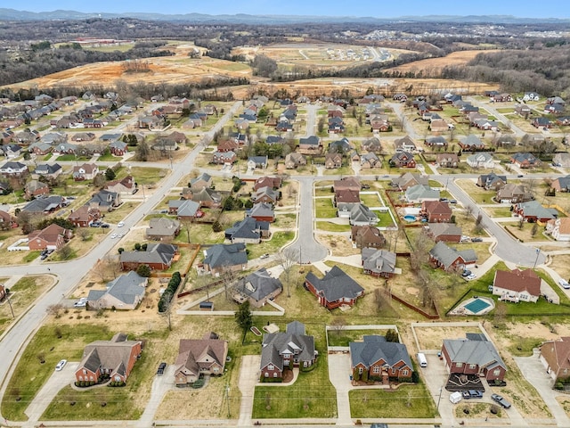 birds eye view of property featuring a residential view