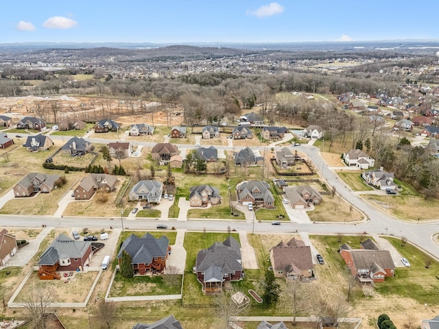 aerial view featuring a residential view