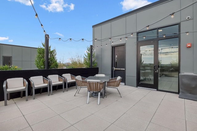 view of patio featuring outdoor dining space