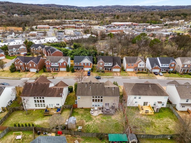 birds eye view of property featuring a residential view