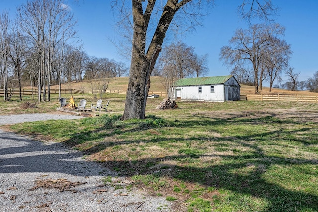 753 Theta Pike, Columbia, TN 38401 - view of yard featuring a rural view, an outbuilding, and fence