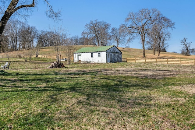 753 Theta Pike, Columbia, TN 38401 - view of yard featuring a rural view, an outdoor structure, and fence
