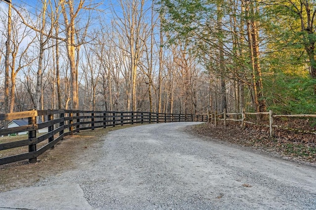 view of road