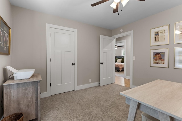 2436 J D Todd Rd, Murfreesboro, TN 37129 - office space with carpet flooring, a ceiling fan, and baseboards