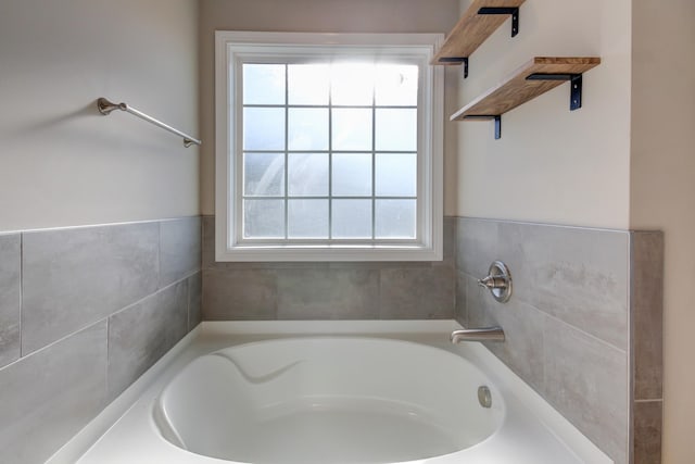 full bath featuring a garden tub