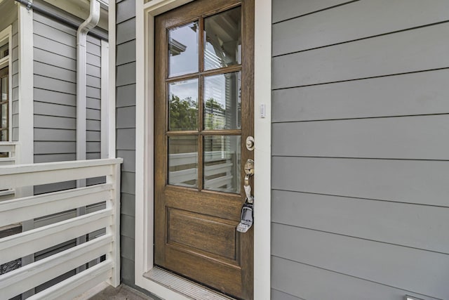 view of entrance to property