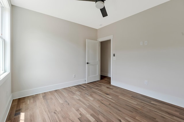 904 32nd Ave N Unit A, Nashville, TN 37209 - empty room featuring ceiling fan and light wood-style flooring