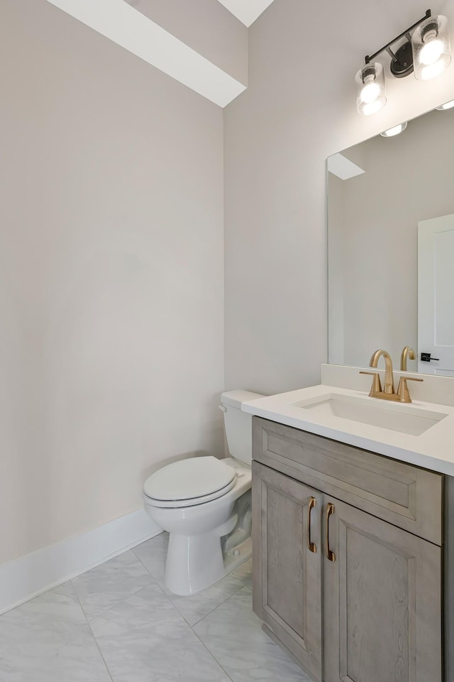 904 32nd Ave N Unit A, Nashville, TN 37209 - bathroom featuring marble look tiles and vanity