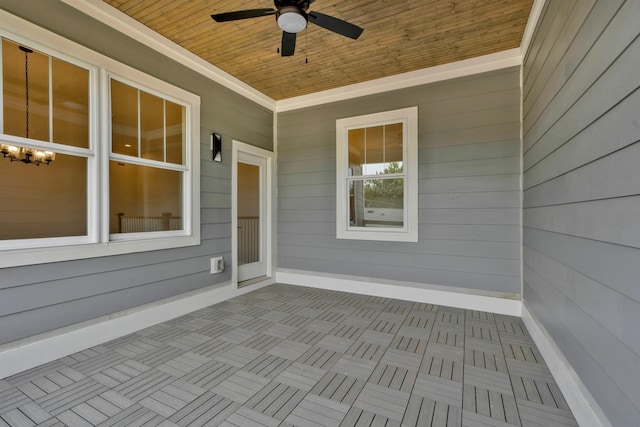 904 32nd Ave N Unit A, Nashville, TN 37209 - view of patio / terrace with ceiling fan