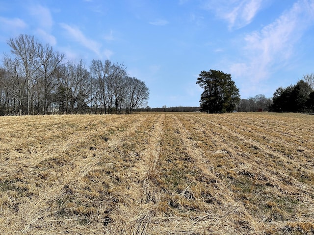 view of road featuring a rural view