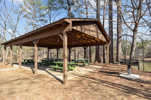 view of community featuring a gazebo