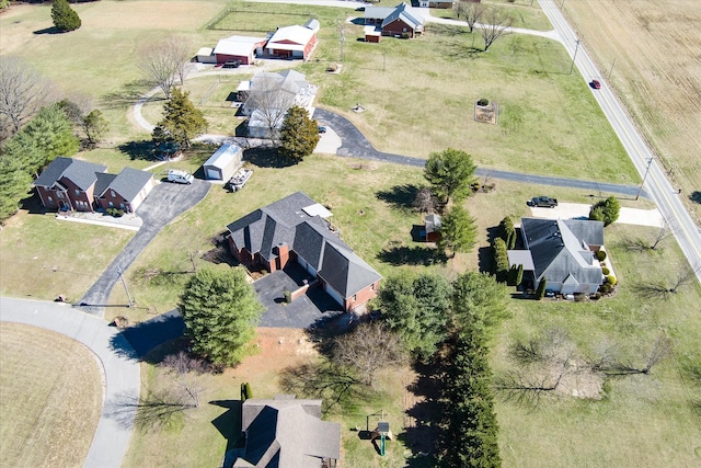 drone / aerial view with a residential view