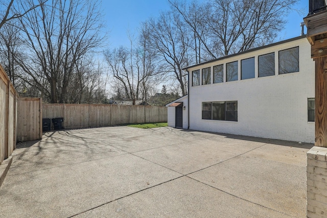 view of patio / terrace with a fenced backyard