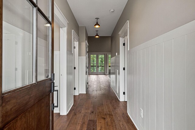 1036 Hidden River Rd, Rock Island, TN 38581 - hallway with dark wood-style floors