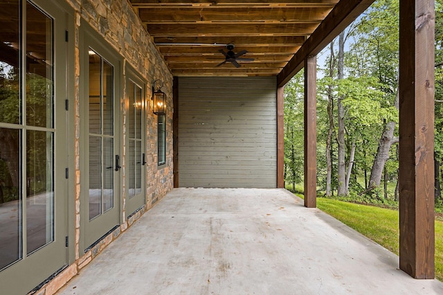 1036 Hidden River Rd, Rock Island, TN 38581 - view of patio / terrace featuring ceiling fan