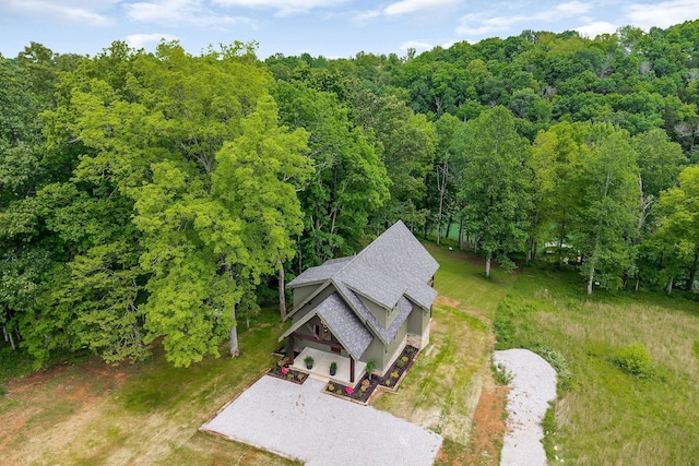 1036 Hidden River Rd, Rock Island, TN 38581 - view from above of property with a forest