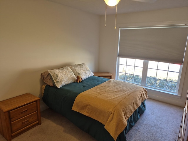 bedroom featuring carpet