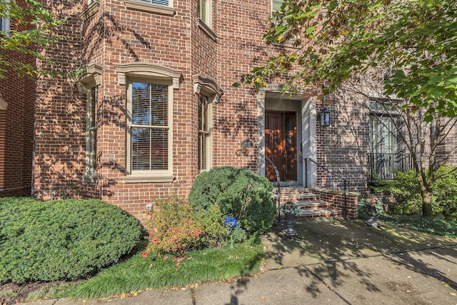 114 Church St, Franklin, TN 37064 - doorway to property with brick siding