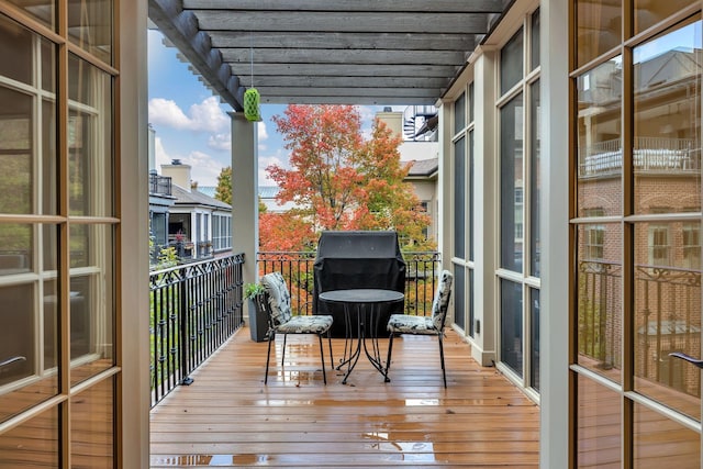 view of balcony