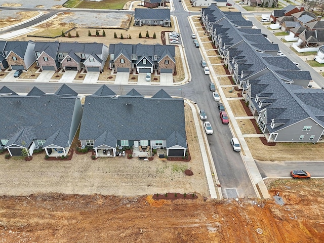 bird's eye view with a residential view