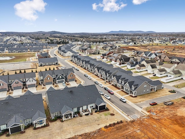 aerial view featuring a residential view