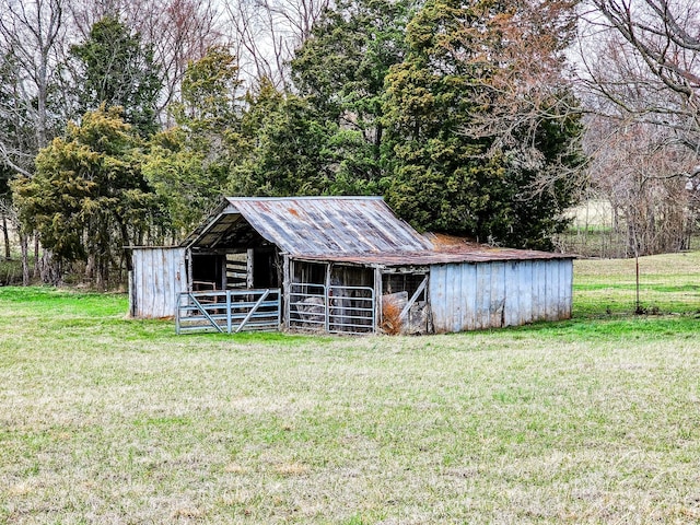 view of outdoor structure with an exterior structure and an outdoor structure