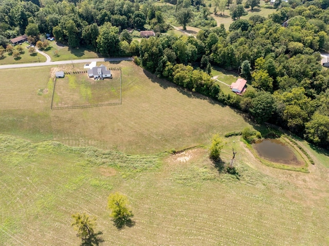 bird's eye view featuring a rural view