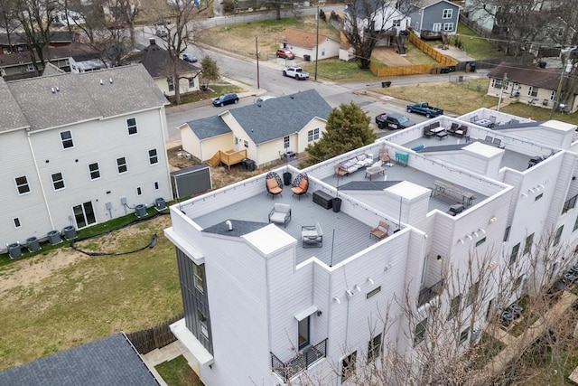 bird's eye view featuring a residential view