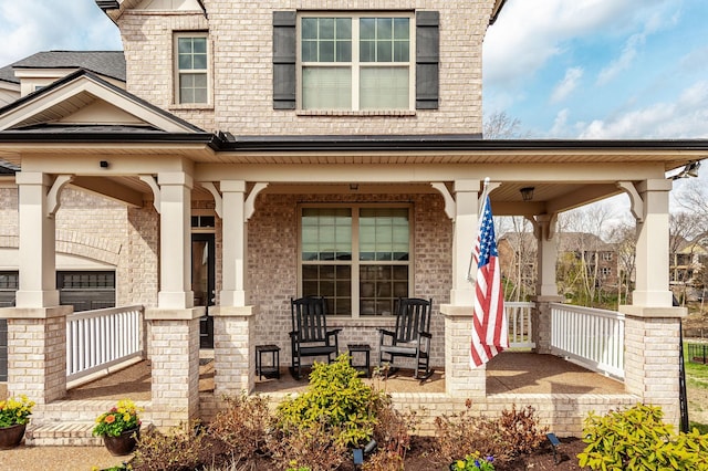 exterior space featuring a porch