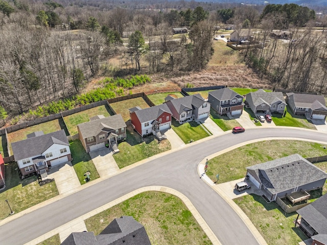 birds eye view of property featuring a residential view